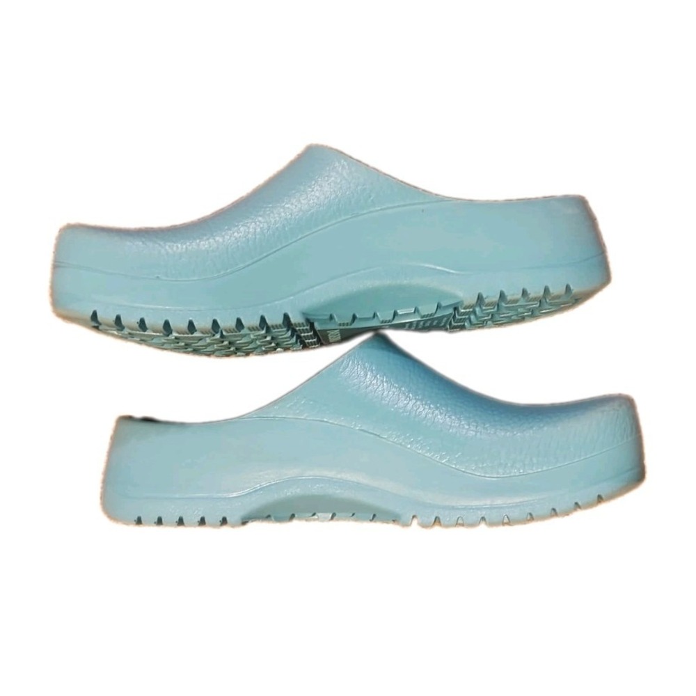 Birkenstock Super-Birki Light Blue Polyurethane Clogs US Women's 10 Mens 8